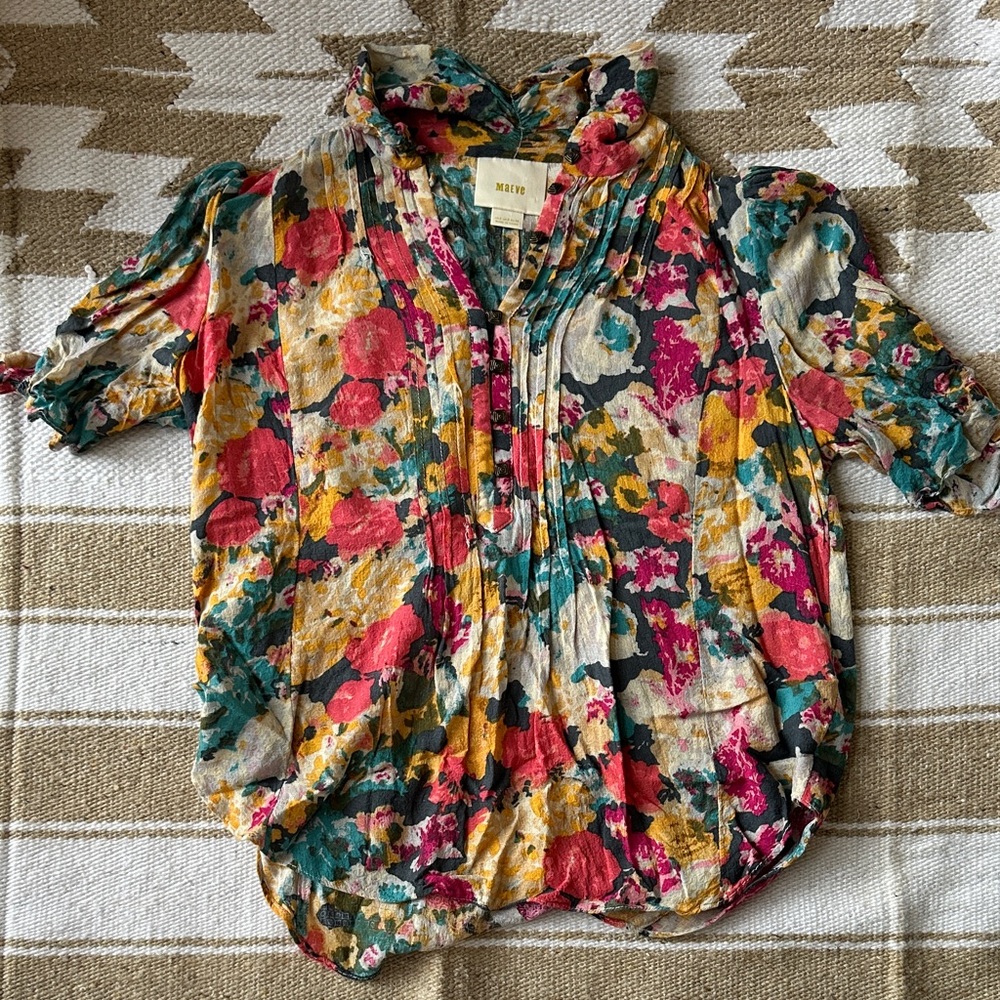 Maeve Floral Blouse - Multicolor